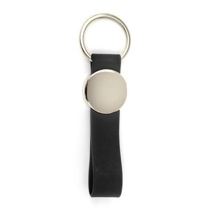 Metal Keyring with Silicone Loop