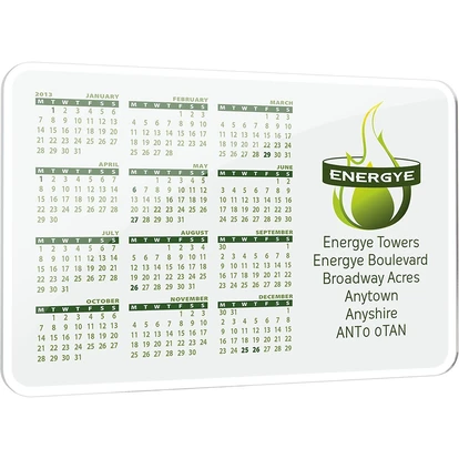 Large or calendar style acrylic coaster