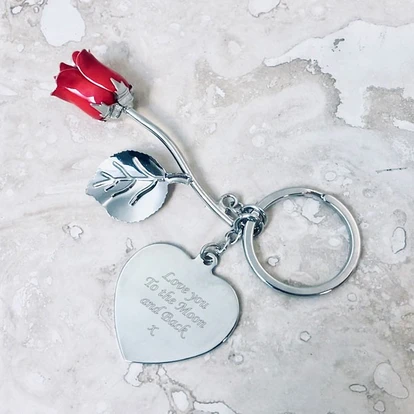 Red Rose keyring