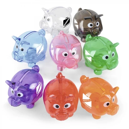 Mini Plastic Piglet Bank