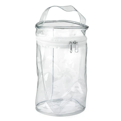 Clear PVC Round Zippered Bag