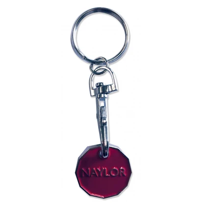 Trolley Coin Keyring - Enamelled - 1 Side