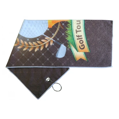 Printed Microfiber Golf Towel