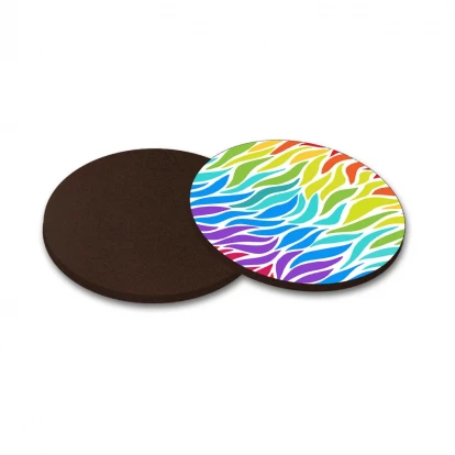 Coaster - Round- Wooden Hardboard - 4 pack - 9cm x 9cm