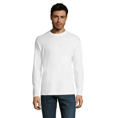 Monarch Mens Long Sleeve T-Shirt White